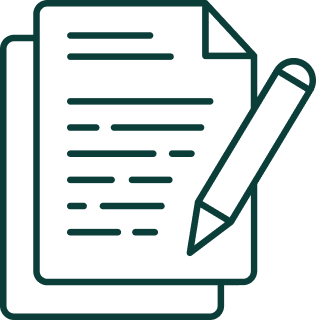 Paper and pen icon