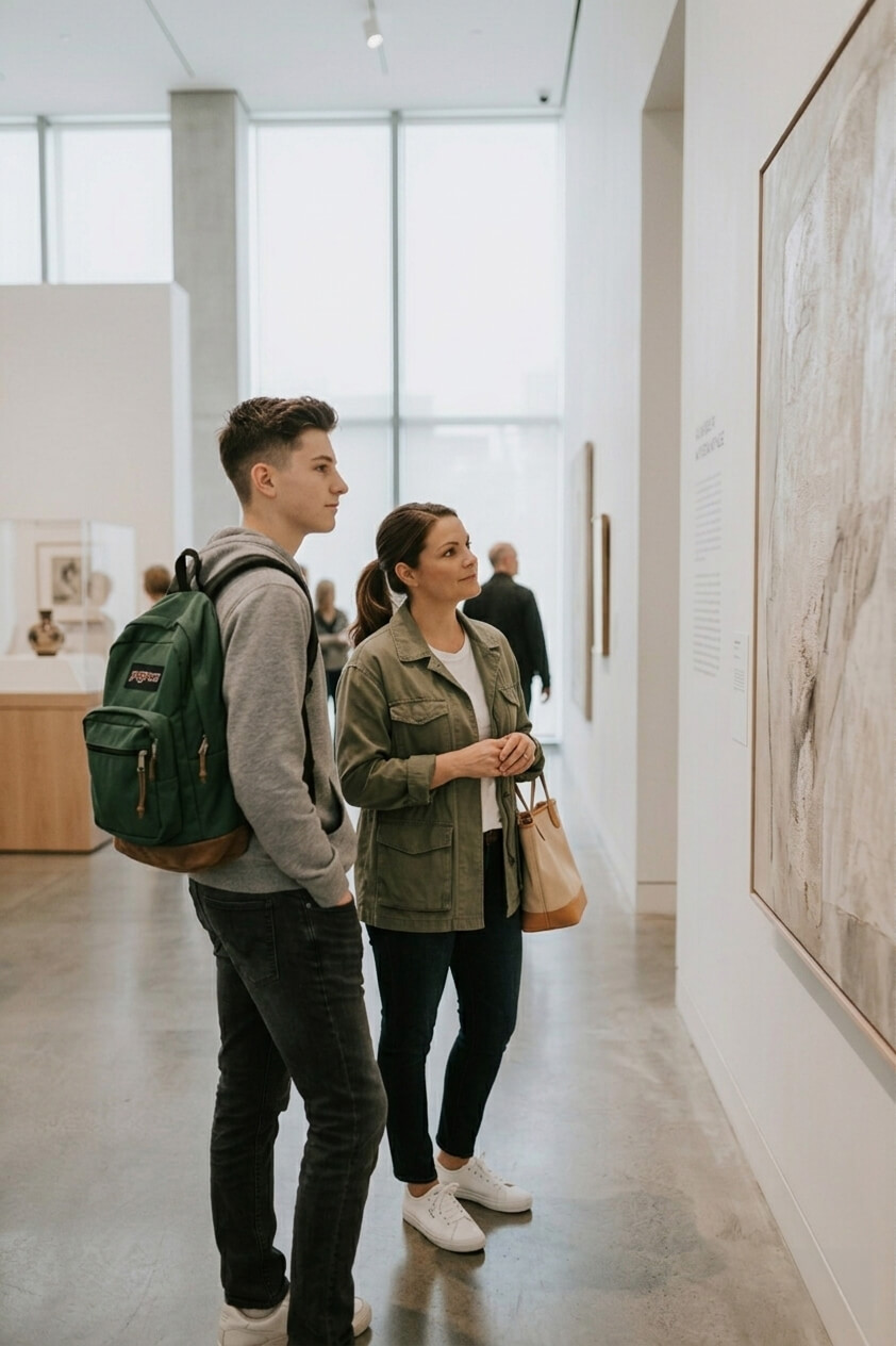 Museum or gallery scene